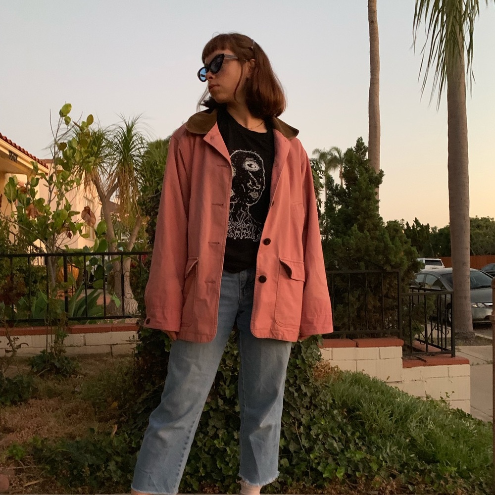 Vintage LL Bean Pink Chore Coat